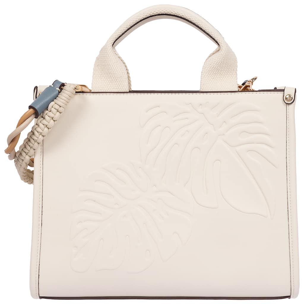Tommy Bahama Dorothy Medium Denim Tote - Embroidered Leaf  display picture 2