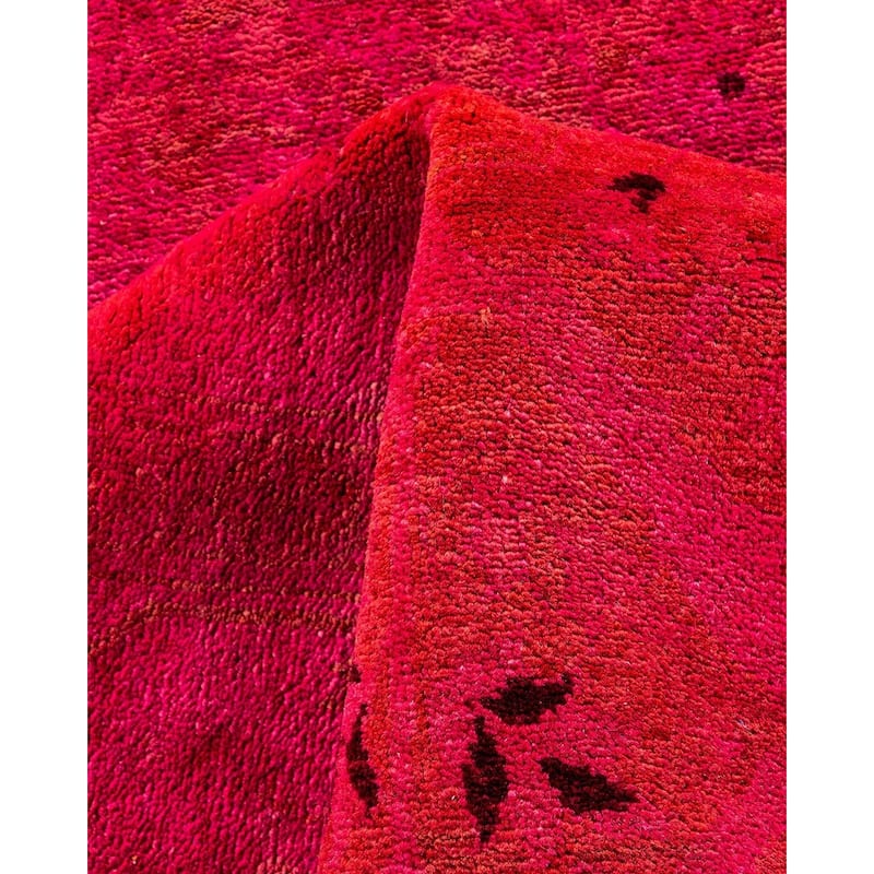 Vibrance, One-of-a-Kind Hand-Knotted Area Rug - Pink, 6' 0" x 9' 3" - 6' 0" x 9' 3"