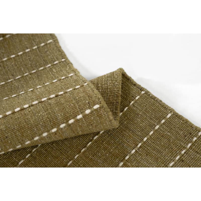 Momeni Oliver Hand Loomed Wool Blended Striped Area Rug