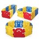 preview thumbnail 4 of 3, Baby Playpen 8 Panel Kids Safety Play Center Yard Home Indoor Fence - Multicolor - 7'9" x 10'10"