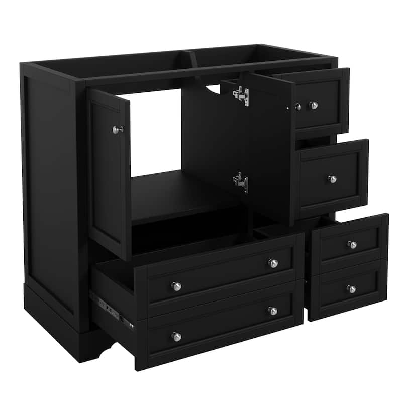 36-inch Bathroom Vanity with Sink, Solid Wood Freestanding Bathroom Vanities