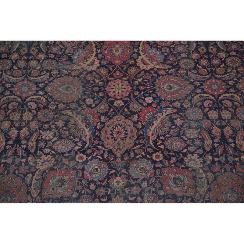 Pre-1900 Antique Tabriz Persian Area Rug Hand-Knotted Wool Carpet - 10'0"x 14'10"