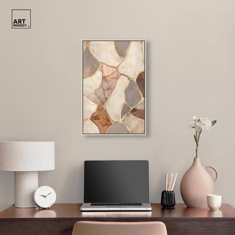 Textured Earthy Tones III Canvas by Art Remedy