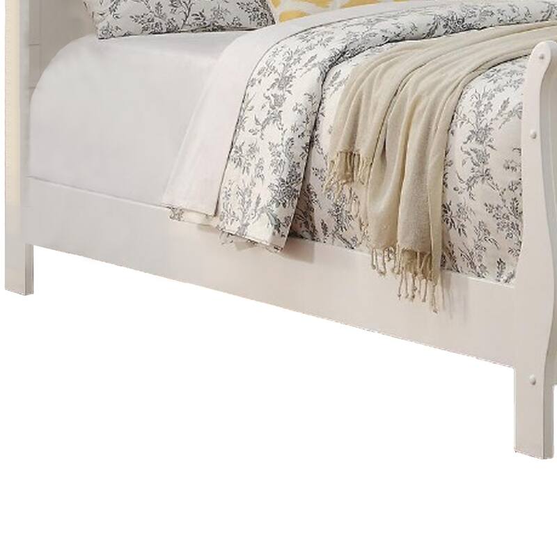 Spellbinding Clean Wooden Twin Bed, White