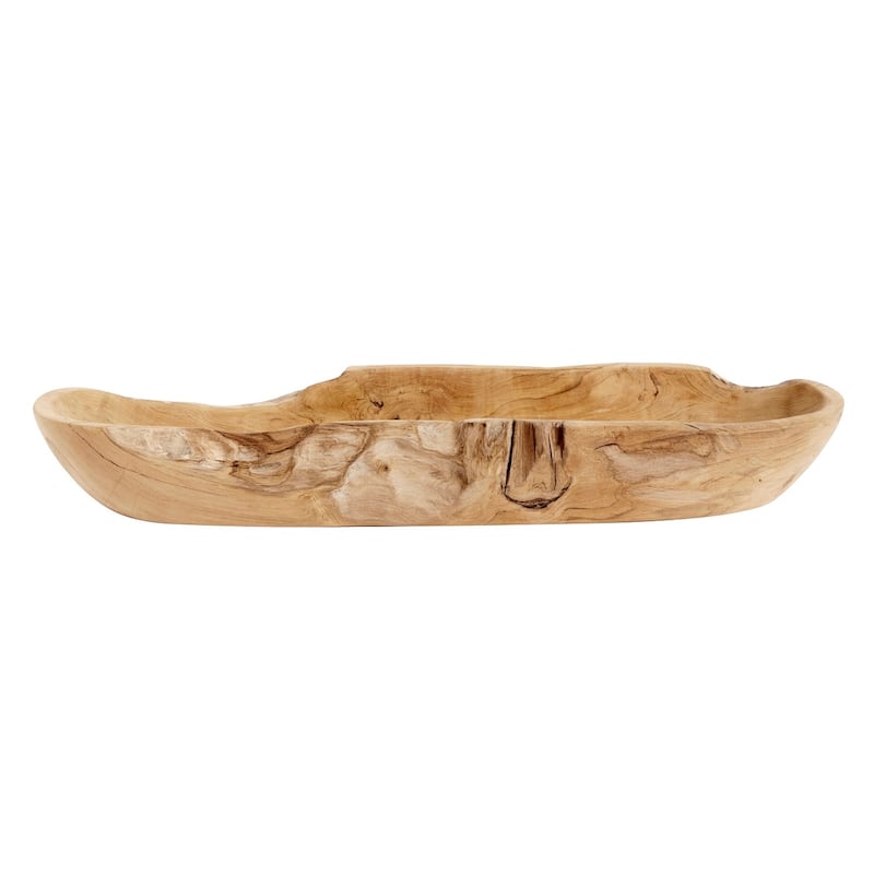 Bowl Rustic Oval - Natural - Wooden
