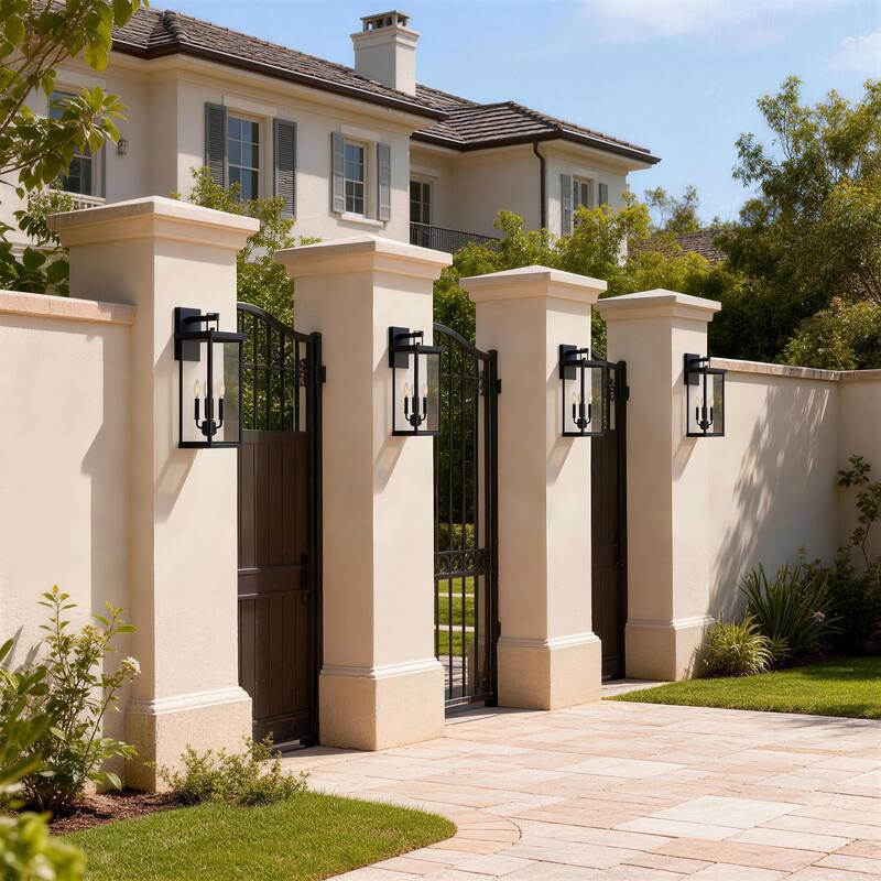 Outdoor Iron Rectangular Wall Light