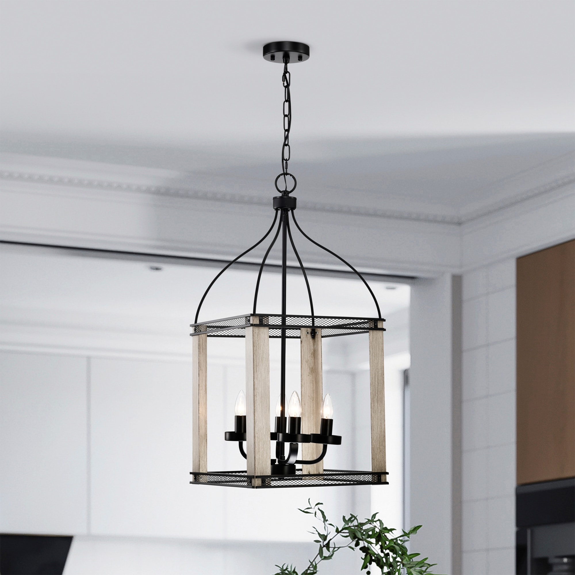 Candle style pendant light top