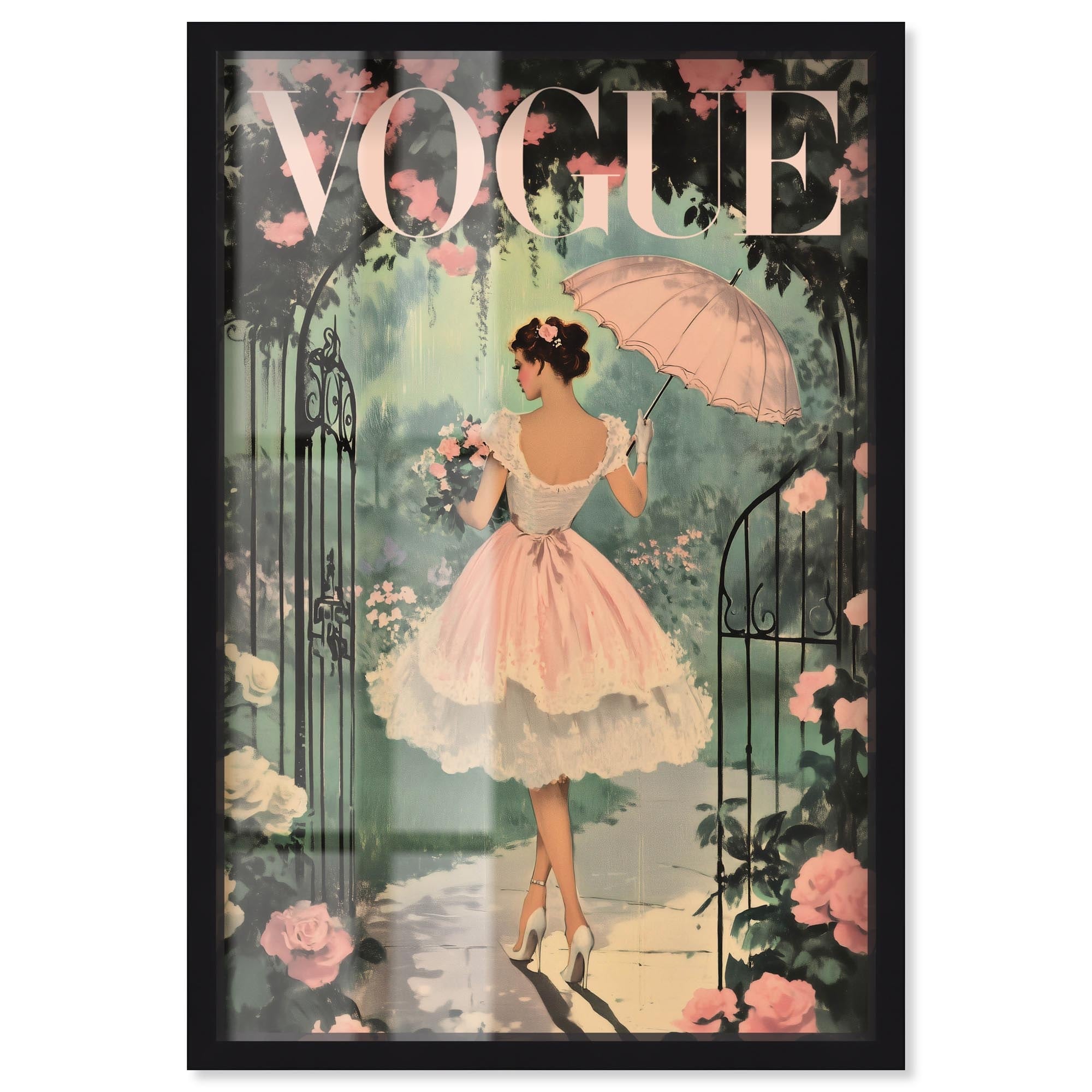 Garden Parasol Glam Art Prints Shadowbox Print by Art Remedy