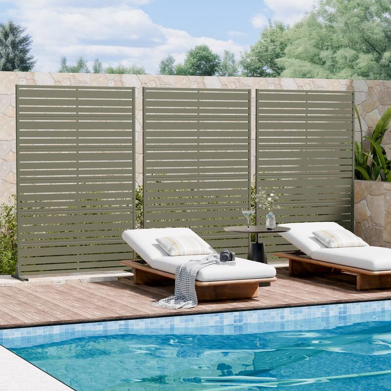 Outdoor Privacy Screen Metal Privacy Screen Panel Free Standing