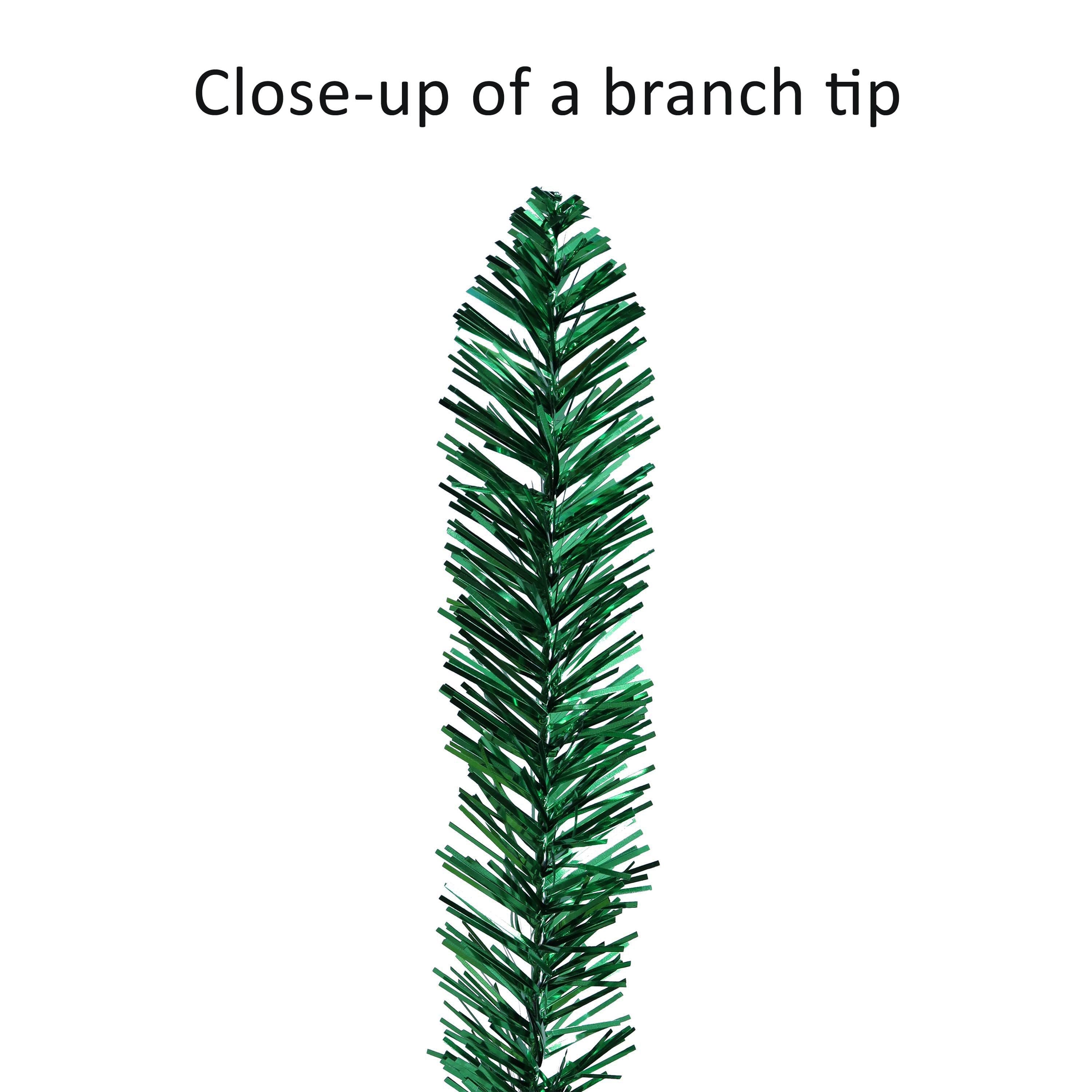 Puleo Pre-Lit Frosted Boulder Pine Artificial Christmas Tree With 450 Lights 7