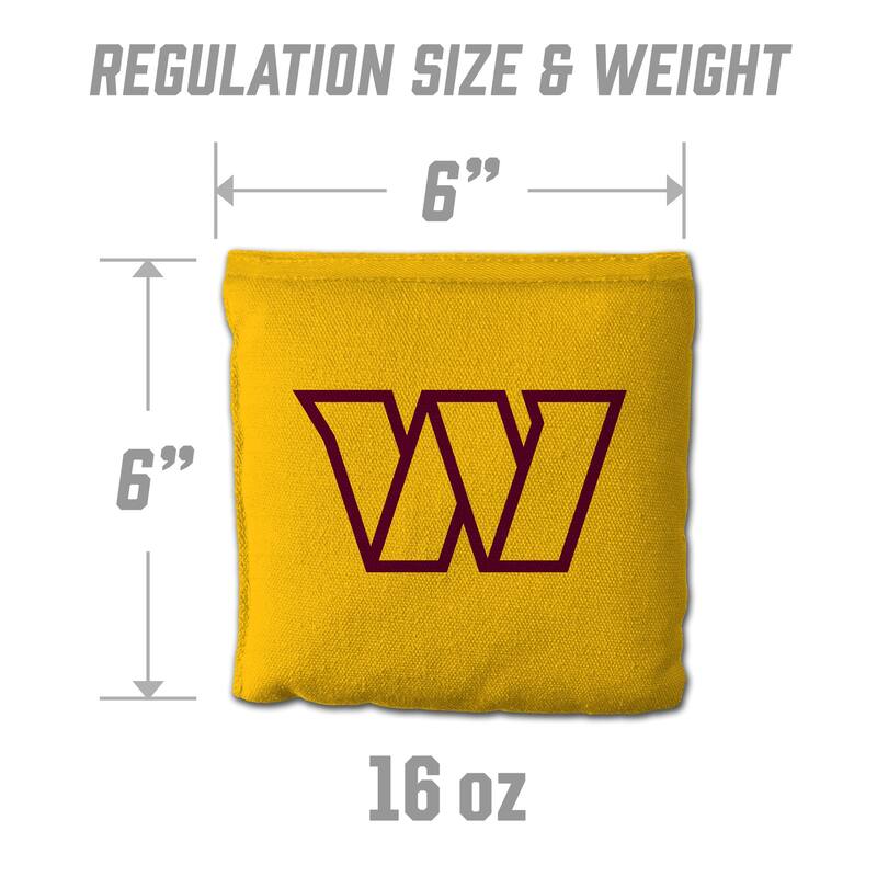 Washington Commanders NFL Dual Sided Pro Stop & Slide Cornhole Bags