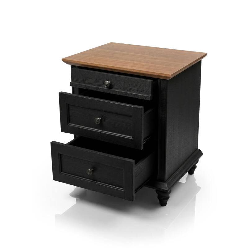 247 Shop At Home Lane Classic Traditional 3-Drawer Nightstand