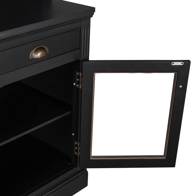83.4"Tall Bookshelf with LED Lighting