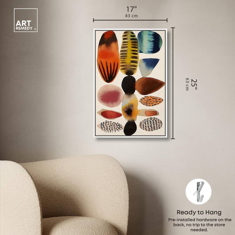 Assembled Pieces I Canvas by Art Remedy
