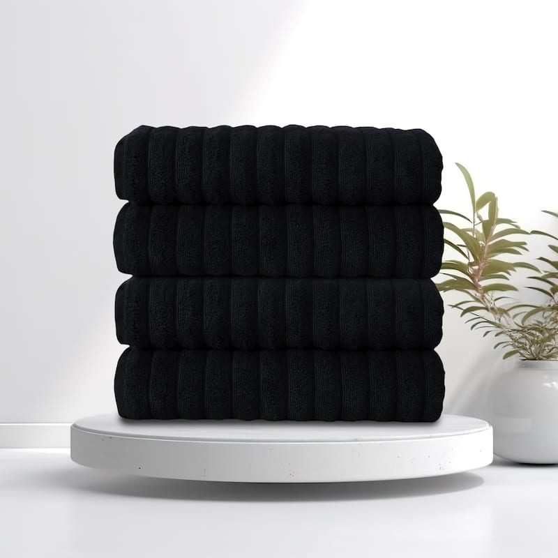 Brampton Turkish Cotton 4 Piece Bath Towels Set Heavyweight 27x54"