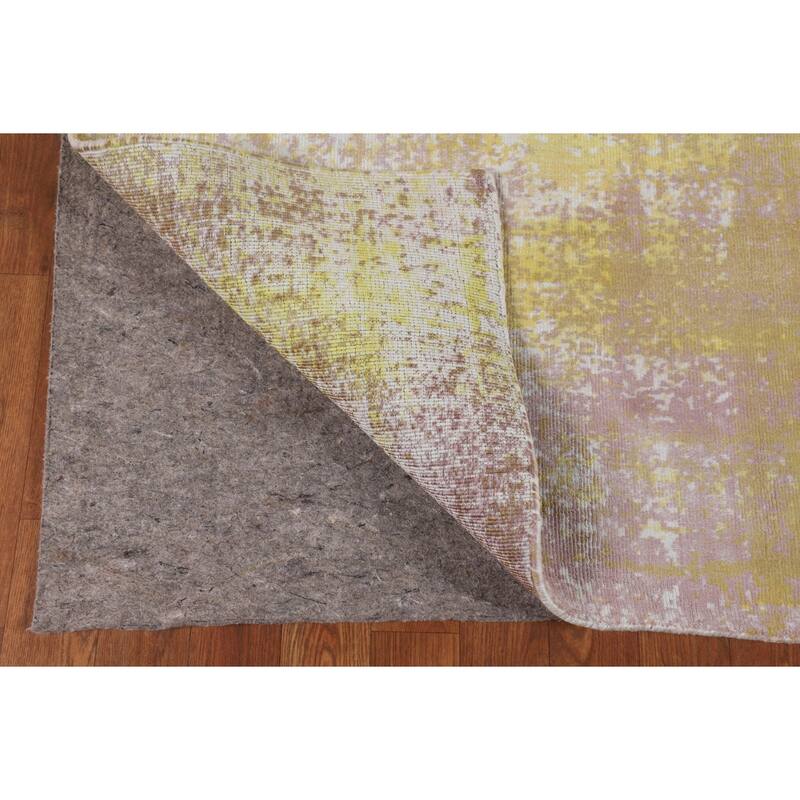 All-Over Abstract Modern Area Rug Hand-Knotted Wool Carpet - 4'10"x 7'9"