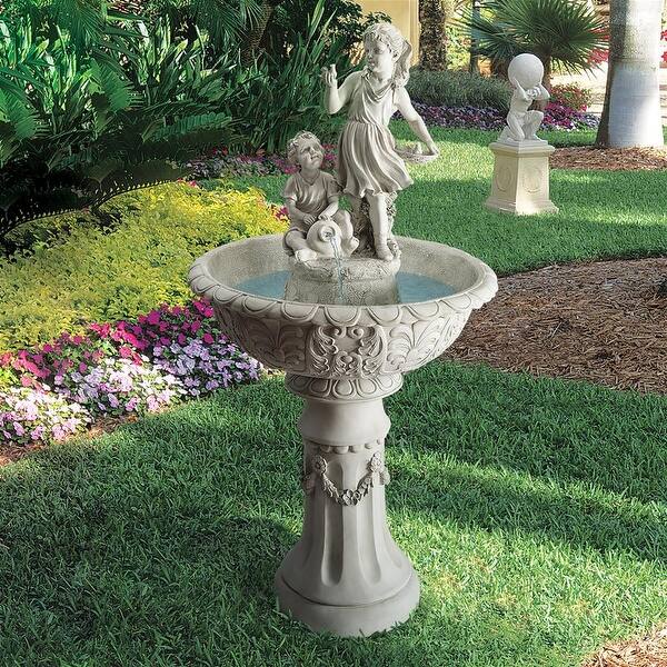 slide 2 of 2, Design Toscano Nature's Children Sculptural Fountain