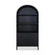 preview thumbnail 4 of 9, Aurelle Home Arched Bookshelf Display Cabinet