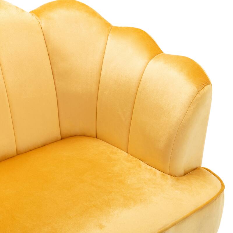 Reitz Glam Velvet Shell 3 Seater Sofa by Christopher Knight Home - 76.25" L x 29.25" W x 33.50" H