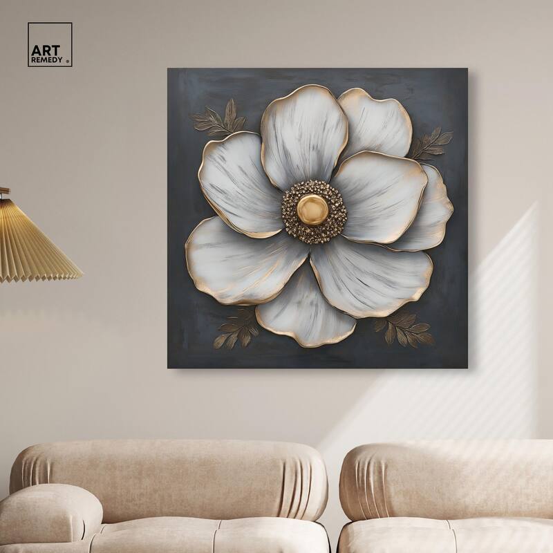 Sculpted Sepals II Canvas by Art Remedy, Gallery Wrapped