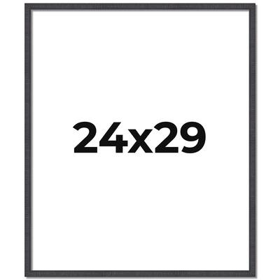 24x29 Frame Brown Solid Wood Picture Frame - Complete Modern Photo