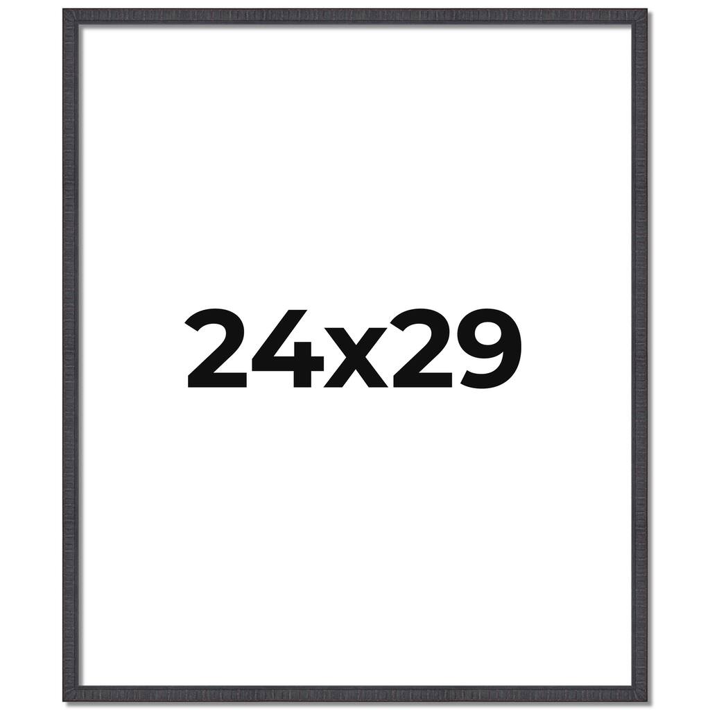 24x29 Frame Brown Solid Wood Picture Frame - Complete Modern Photo