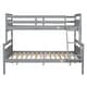 preview thumbnail 6 of 18, Contemporary Twin over Full Bunk Bed with Ladder, Sturdy Construction & Safety Guardrail, Save Space or Split Into 2 Beds