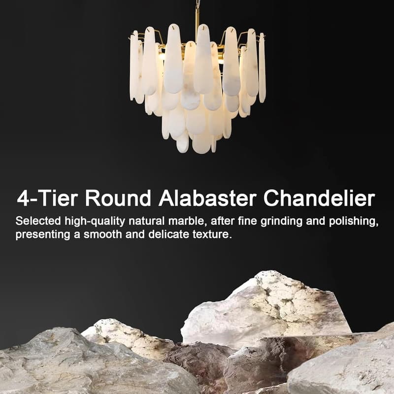 KAYLA Modern Chandelier 32 in. 16-Lights Gold Chandelier