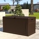 preview thumbnail 13 of 26, 120 Gallon Plastic Deck Box for Outdoor Patio Storage & Deck Organization Brown