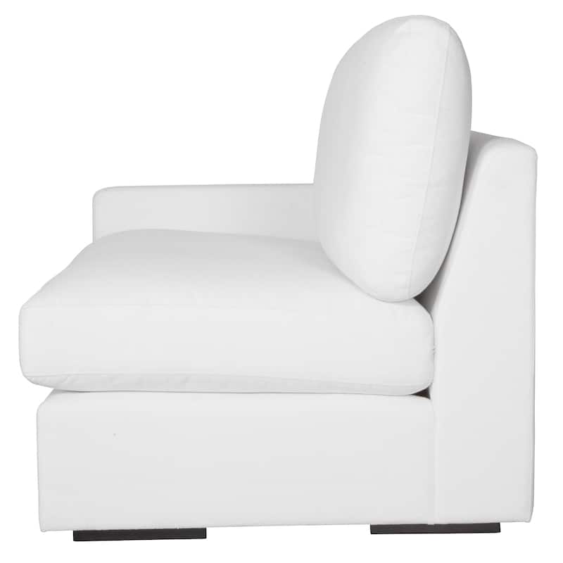 Uttermost Refuge Arctic White Left Arm Facing Sofa - 30"Hx 43.25"Wx 37.5 "D