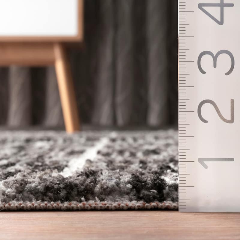 Nuloom Transitional Fading Mayen Cruz Andina Geo Border Print Area Rug