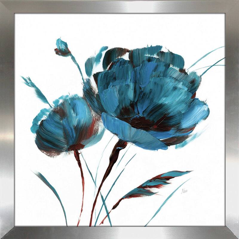 "Blue Poppy Splash I" by Nan Print on Acrylic
