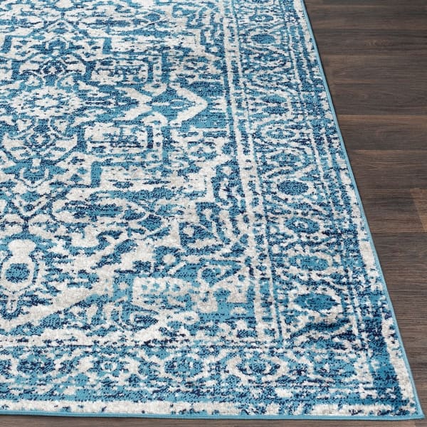 Abbas Navy Gray Vintage Traditional Area Rug 7 10 X 10 3 On Sale Overstock 21722248