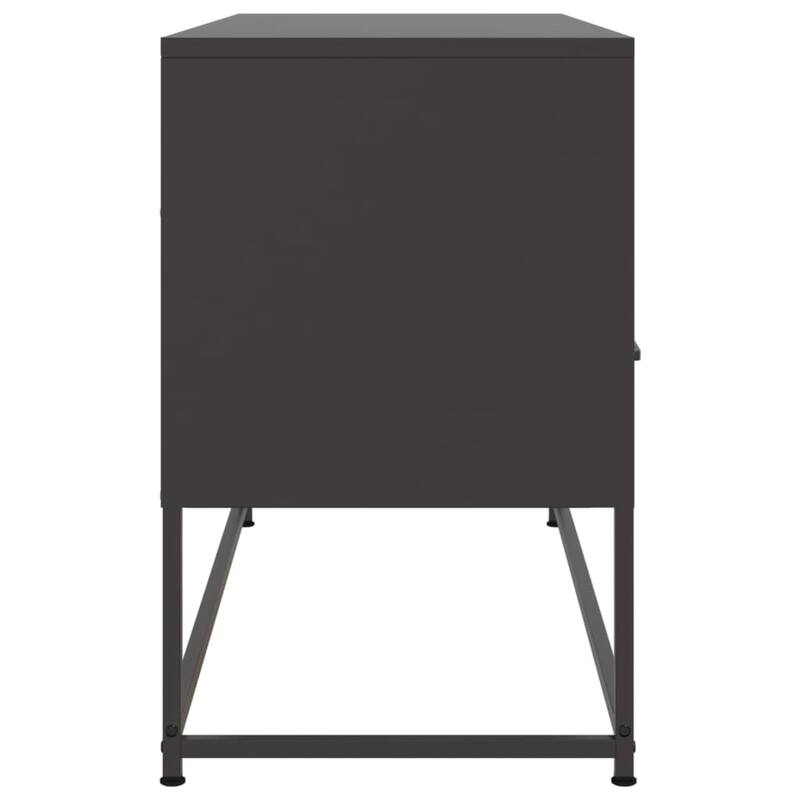 vidaXL TV Stand Entertainment Center Media Unit Living Room Furniture Steel - 15.4 x 39.6 x 23.8