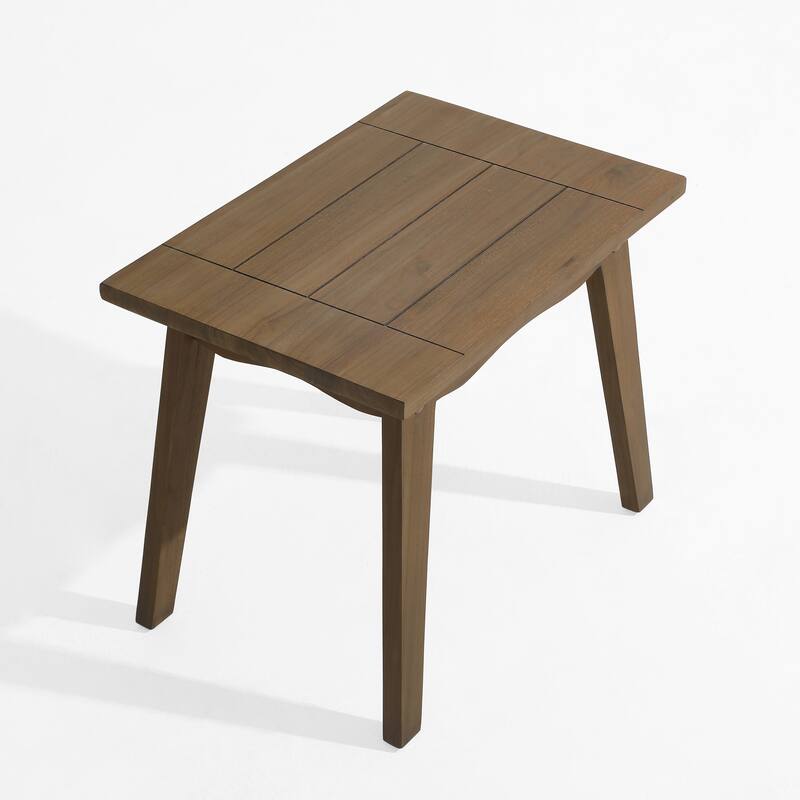 Casual Large Teak Outdoor Patio Conversation Set