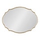 preview thumbnail 51 of 70, Kate and Laurel Leanna Scalloped Oval Wall Mirror