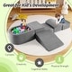 preview thumbnail 8 of 18, Costway 5PCS Climb and Crawl Playset with Ball Pit for Kids Zippers - See Details
