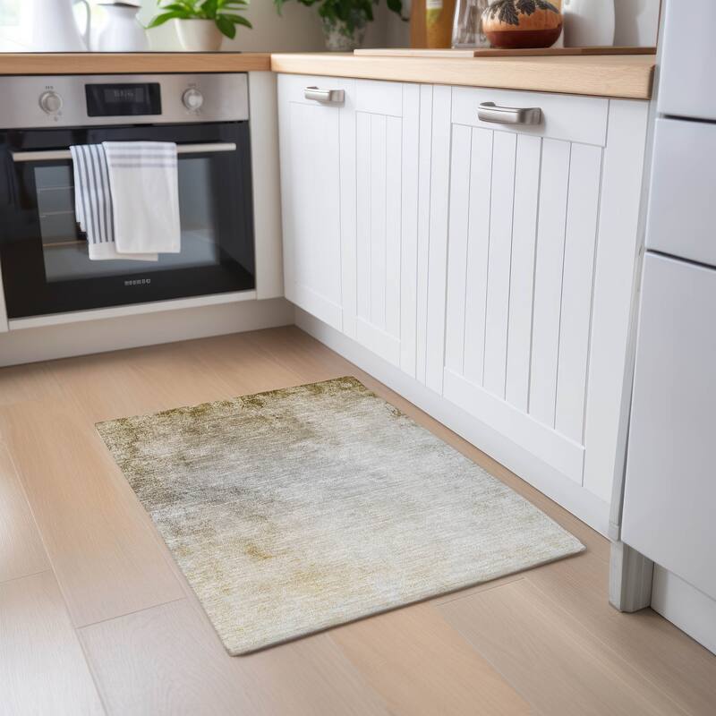 Machine Washable Indoor/ Outdoor Chantille Modern Ombre Rug - 1'8" x 2'6" - Taupe