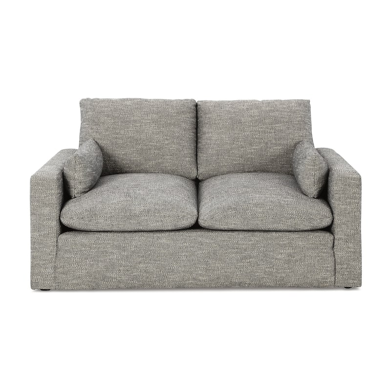 Signature Design by Ashley Dramatic Gray Loveseat - 64"W x 42"D x 36"H