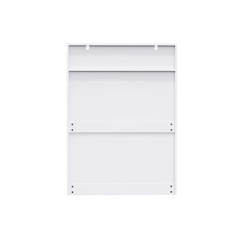 Shoe Storage Cabinet w/2 Flip Drawers,Sturdy Wood Hidden Shoe Storage