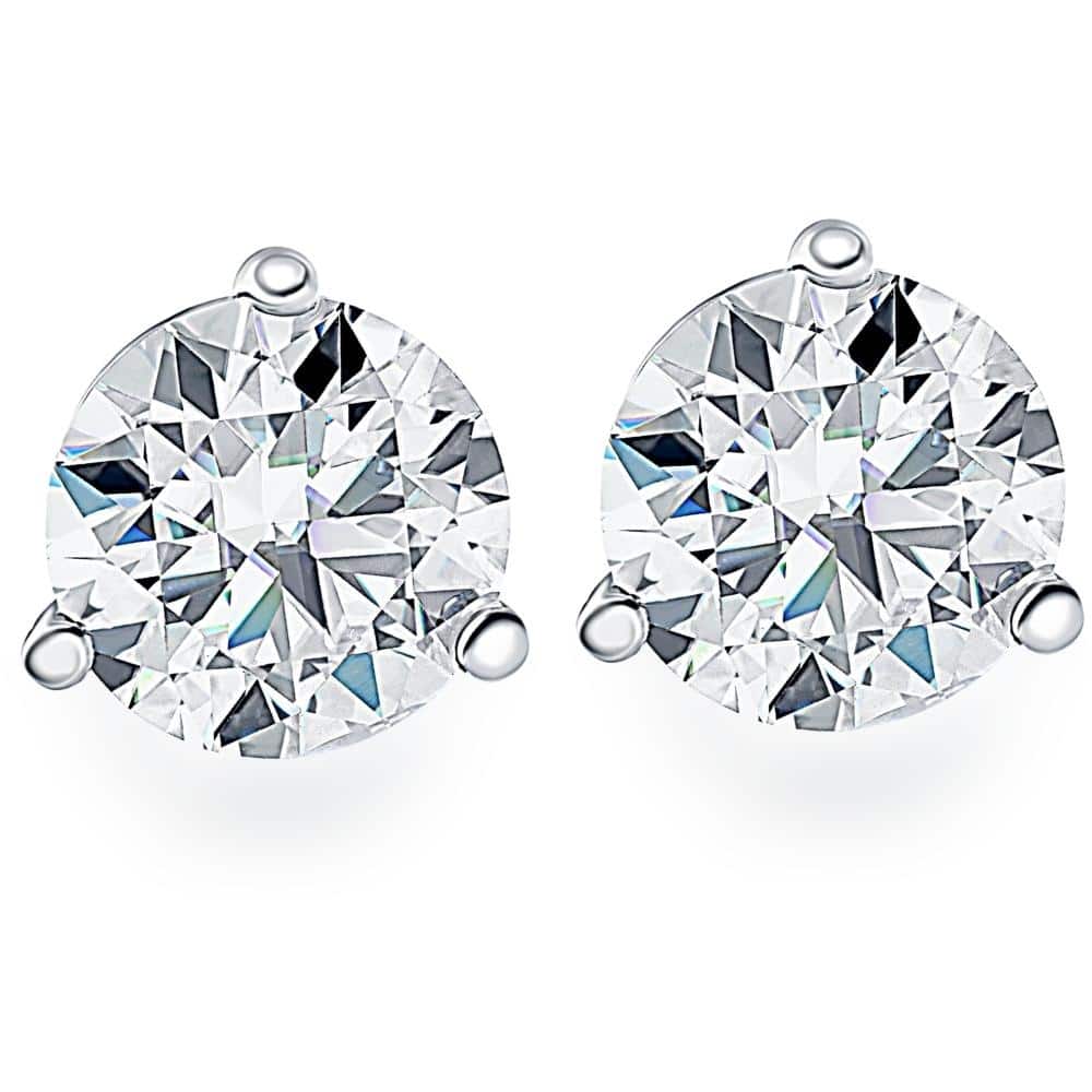 Bliss Diamond 1 1/2Ct Diamond Studs Lab Grown White Gold Lab Grown Diamond Earrings