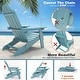 preview thumbnail 30 of 56, WINSOON All Weather HIPS Outdoor Folding Adirondack Chairs Outdoor Chairs Set of 4
