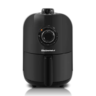 Elite Gourmet 1Qt Compact Air Fryer, Black