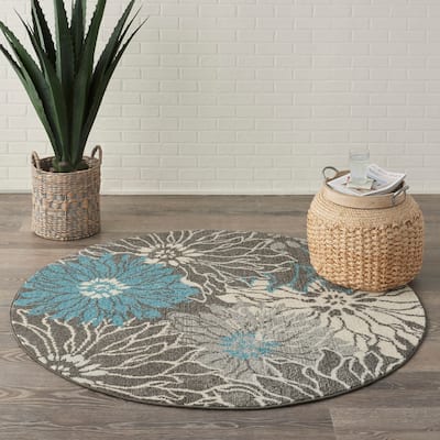 Nourison Passion Abstract Modern Floral Area Rug
