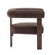 preview thumbnail 17 of 24, Gilbert Modern Upholstered Round Arm Accent Chair by Christopher Knight Home