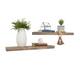 Del Hutson Designs True Floating Shelves (Set of 2) - 24" - Grey
