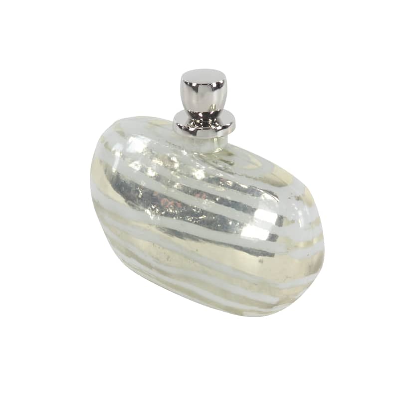 Glass Living Room Decorative Jars with Stoppered Top - Silver - Roche River Decor