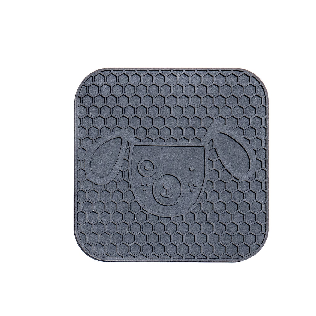 Sparky Dog Lick Mat, Gray, (Silicone), Set of 2 - Gray