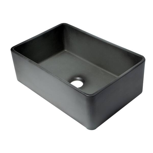Shop Alfi Brand Abco3020sb 30 Fireclay Farmouse Kitchen Sink In Concrete Color Overstock 23138692