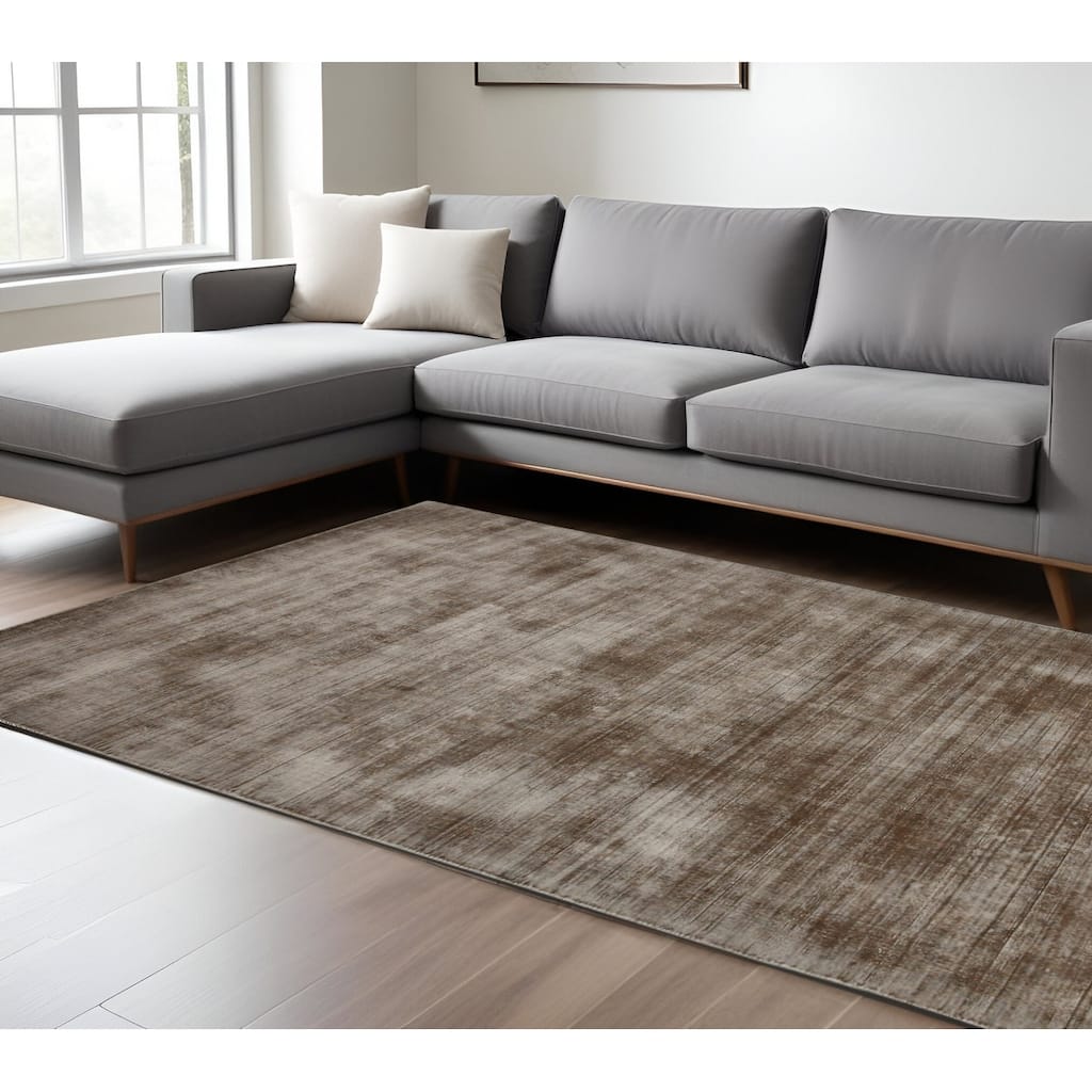 HomeRoots Abstract Transitional Rectangle Area Rug